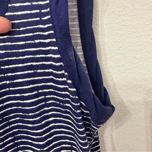 LOFT Navy and White Striped Dress - Picture 4 of 6
